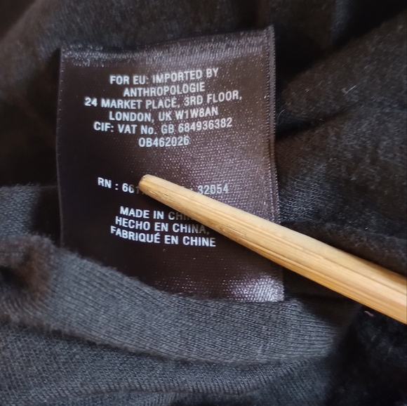 MAEVE Women's Grey Black Eyelash Trim Hem Empire Waist Midi Short Sleeve Zip XXS - Picture 10 of 15